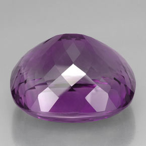 Ametista violeta natural 75,39ct, almofada cortada, VVS