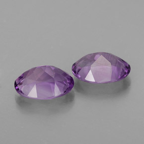 Pedras preciosas de ametista violeta natural de  ct, corte oval, VVS-VS