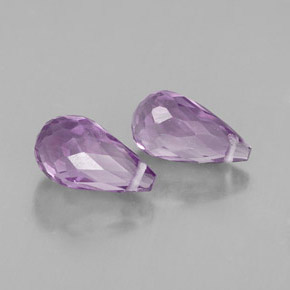 Pedras preciosas de ametista violeta natural de  ct, briolete, VVS-VS