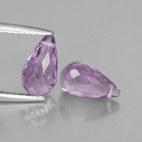 Pedras preciosas de ametista violeta natural de  ct, briolete, VVS-VS