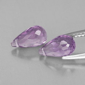 Pedras preciosas de ametista violeta natural de  ct, briolete, VVS-VS