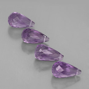 Pedras preciosas de ametista violeta natural de  ct, briolete, VVS-VS