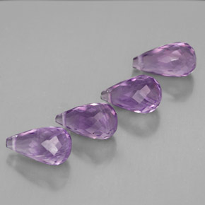 Pedras preciosas de ametista violeta natural de  ct, briolete, VVS-VS