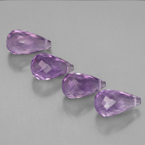 Pedras preciosas de ametista violeta natural de  ct, briolete, VVS-VS
