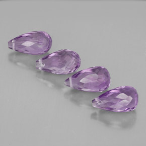 Pedras preciosas de ametista violeta natural de  ct, briolete, VVS-VS