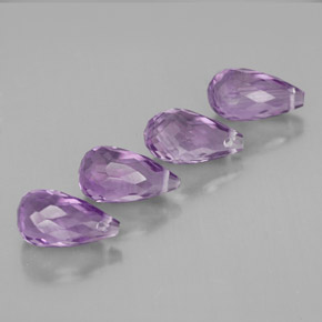 Pedras preciosas de ametista violeta natural de  ct, briolete, VVS-VS