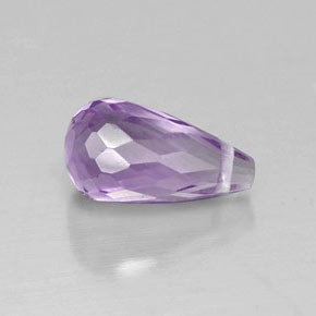 Ametista violeta natural 1,28ct, briolete, VS