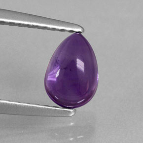 Ametista violeta natural 0,86ct, transparente, transparente/translúcido