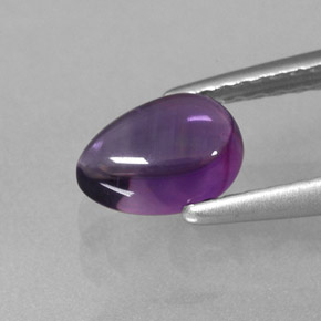 Ametista violeta natural 0,86ct, transparente, transparente/translúcido