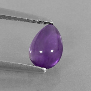 Ametista violeta natural 0,72ct, transparente, transparente/translúcido