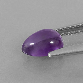 Ametista violeta natural 0,72ct, transparente, transparente/translúcido