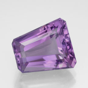 Ametista violeta natural 5,86ct, forma extravagante, VVS
