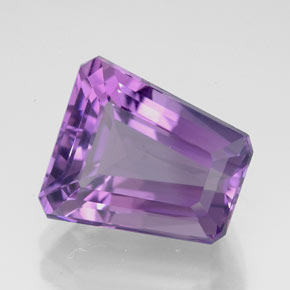 Ametista violeta natural 5,86ct, forma extravagante, VVS