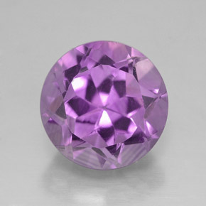 Ametista violeta natural 2,88ct, corte redondo, VVS