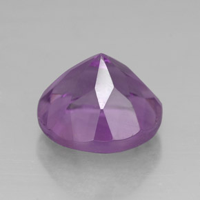 Ametista violeta natural 2,88ct, corte redondo, VVS