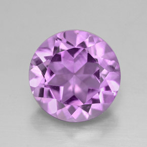 Ametista violeta natural 2,71ct, corte redondo, VVS