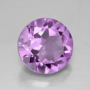 Ametista violeta natural 2,71ct, corte redondo, VVS