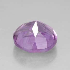 Ametista violeta natural 2,71ct, corte redondo, VVS