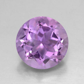 Ametista violeta natural 2,88ct, corte redondo, VS