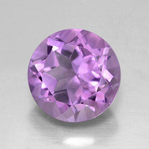 Ametista violeta natural 2,88ct, corte redondo, VS