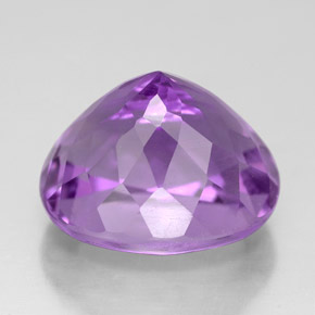 Ametista violeta natural 6,15ct, corte oval, VVS
