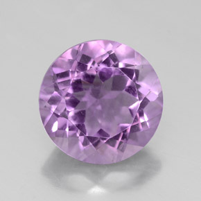 Ametista violeta natural 2,53ct, corte redondo, VS