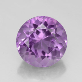 Ametista violeta natural 2,93ct, corte redondo, VS