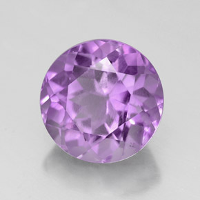 Ametista violeta natural 2,93ct, corte redondo, VS
