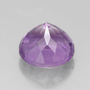 Ametista violeta natural 2,93ct, corte redondo, VS