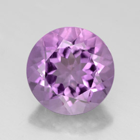 Ametista violeta natural 2,56ct, corte redondo, VVS