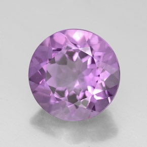 Ametista violeta natural 2,56ct, corte redondo, VVS
