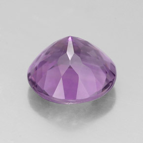 Ametista violeta natural 2,56ct, corte redondo, VVS