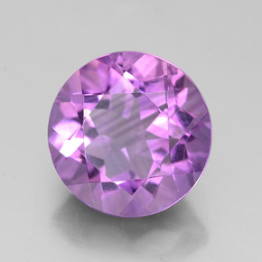 Ametista violeta natural 2,70ct, corte redondo, VVS
