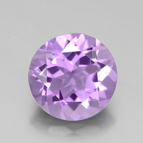 Ametista violeta natural 2,35ct, corte redondo, VVS