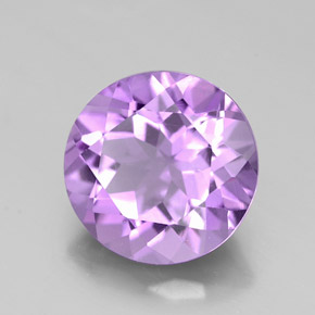 Ametista violeta natural 2,35ct, corte redondo, VVS