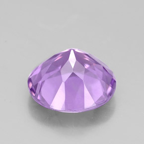 Ametista violeta natural 2,35ct, corte redondo, VVS