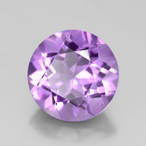 Ametista violeta natural 2,60ct, corte redondo, VVS