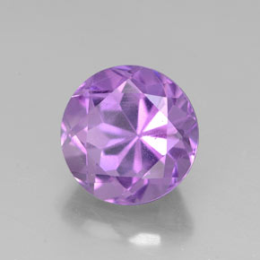 Ametista violeta natural 2,94ct, corte redondo, VVS