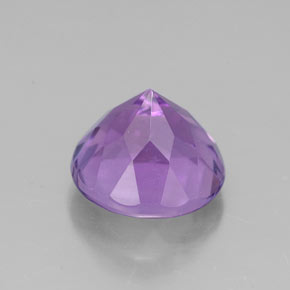 Ametista violeta natural 2,94ct, corte redondo, VVS