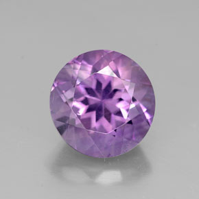 Ametista violeta natural 2,75ct, corte redondo, VVS