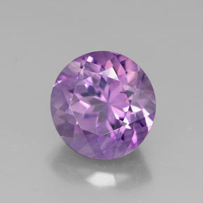 Ametista violeta natural 2,75ct, corte redondo, VVS