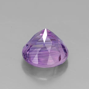 Ametista violeta natural 2,75ct, corte redondo, VVS