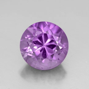 Ametista violeta natural 2,85ct, corte redondo, VVS-VS