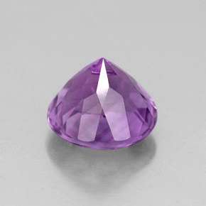 Ametista violeta natural 2,85ct, corte redondo, VVS-VS