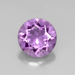 Ametista violeta natural 2,56ct, corte redondo, VVS-VS