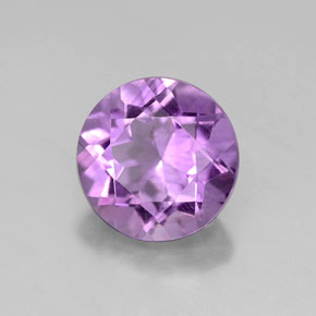 Ametista violeta natural 2,56ct, corte redondo, VVS-VS