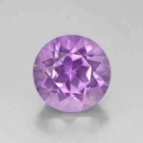 Ametista violeta natural 2,64ct, corte redondo, VVS-VS