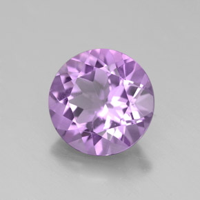 Ametista violeta natural 2,40ct, corte redondo, VVS