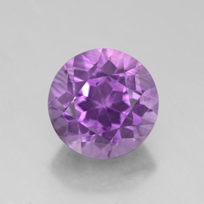 Ametista violeta natural 3,05ct, corte redondo, VVS