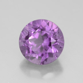 Ametista violeta natural 3,05ct, corte redondo, VVS